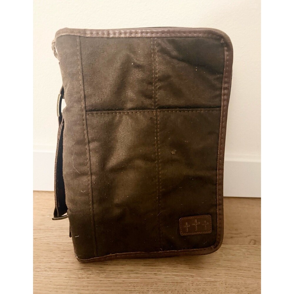 Zondervan Cross Symbol Bible Case Brown